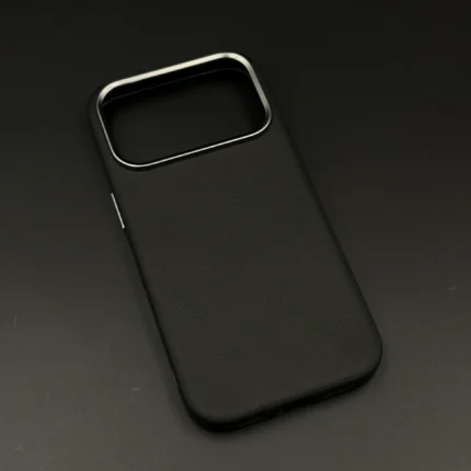 premium leather case with ic pop camera protection
