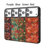 Floral Magnetic Shockproof Case for iPhone 16 Pro Max with MagSafe Magnetic Ring and Camera Protection