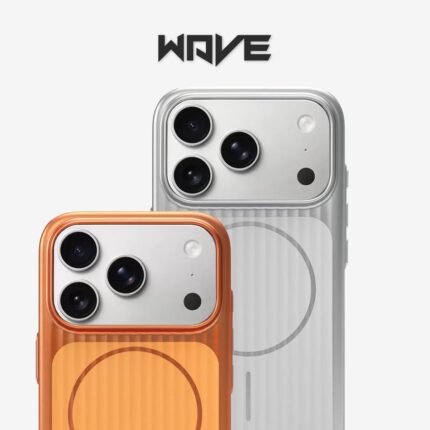 KeepHone Ribbed Wave MagSafe Case Silver