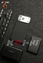 Kevlar Designer Case with Ultra Slim Caseless Touch 3D Carbon Fiber Shockproof Cover